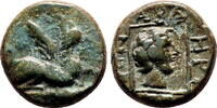 Greek AE15 ABDERA (Thrace) AE15. VF+/EF-. Circa 400-350 BC. -