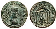 Roman Provincial AE24 NISIBIS (Mesopotamia) AE24. Philip II. EF-. Tyche of Antioch within Temple. -