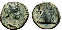 Roman Provincial AE13 CAESAREA (Cappadocia) AE13. VF/VF+. Tyche - Pyramid. -