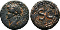Roman Provincial AE25 DOMITIAN AE25. Antioch (Syria) mint. VF+/EF-. Bust to left. Wreath - SC. -
