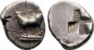 Greek Half-Siglos KALCHEDON AR Half-Siglos. EF-. Circa 340-320 BC. Bull. -