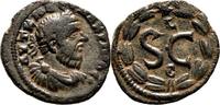 Roman Provincial AE18 MACRINUS AE18. EF-/EF. Antioch mint. Wreath - SC. -