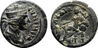 Roman Provincial AE17 EUMENEIA (Phrygia) AE17. Pseudo-Autonomous issue. VF+/EF-. Cybele. -