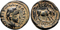 Roman Provincial AE22 PETRA (Decapolis) AE22. Elagabalus. VF+/EF-. Yoke. -