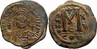 Byzantine Empire Follis JUSTINIAN I AE Follis. EF/EF-. Constantinople mint. -