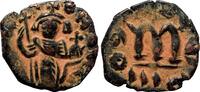 Byzantine Empire Follis CONSTANS II AE Follis. EF/EF-. Constantinople mint. AD 641-668. -