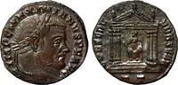 Roman Empire AD 307 MAXIMIANUS HERCULIUS Follis. Struck under Maxentius. EF/EF-. Ticinum mint.