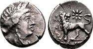 Greek Hemidrachm MILETOS (Ionia) AR Hemidrachm. VF+/EF-. Ca. 225-190 BC. Lion. -