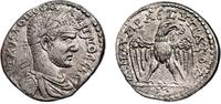 Roman Provincial Tetradrachm MACRINUS AR Tetradrachm. EF/EF-. Cyrrhus mint. Eagle over thyrsos. VERY RARE!