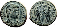Roman Empire AE2 (Maiorina) DECENTIUS AE2 (Maiorina). EF. Treveri mint. Two Victories. SCARCE! -