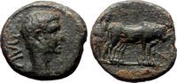 Roman Provincial AE17 PHILIPPI (Macedon) AE17. Augustus. VF+. Foundational Yoke. -