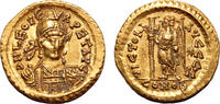 Byzantine Empire Solidus LEO I AU Solidus. EF. Constantinople mint. AD 457-474. -