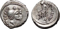 Roman Republic Denarius Mn. Cordius Rufus AR Denarius. EF-. 46 BC. Dioscuri. -