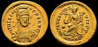 Roman Empire circa AD 430-440 THEODOSIUS II AU Solidus. EF. Constantinopolis. NICE!