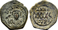 Byzantine Empire AD 614-615 PHOCAS AE Follis. VF+. Kyzikos mint. Year 5.