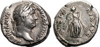Roman Empire Denarius HADRIAN AR Denarius. VF+. The Victory. -