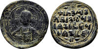 Byzantine Empire  Anonymous Byzantine Follis. Basil II & Constantine VIII. AD 976-1028. EF-/VF+.