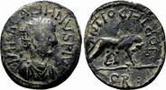 AE29 AD 253-268 Roman Provincial ANTIOCH (Pisidia) AE29. Gallienus. VF+. She-Wolf and gemels Romulus and Remus. VF+