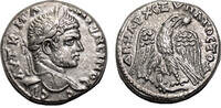 Roman Provincial Tetradrachm CARACALLA AR Tetradrachm. EF. Antioch mint. Cornucopia. VERY NICE! -