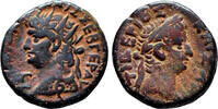 Roman Provincial Tetradrachm NERO Tetradrachm. VF+/VF. Alexandria mint. TIBERIUS on reverse. -