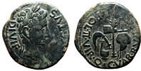 Roman Empire As AUGUSTUS AE As. EF-. C. Varus Rufus and Sex. Julius Pollio, duoviri. -