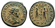 Roman Empire Antoninianus NUMERIAN AE Antoninianus. EF. Cyzicus mint. Clementia. -
