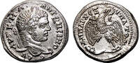 Roman Provincial Tetradrachm CARACALLA AR Tetradrachm. EF. Antioch mint. Eagle over Leg and Thigh. -