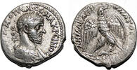 Roman Provincial Tetradrachm MACRINUS AR Tetradrachm. EF-. Hierapolis mint. Eagle. -