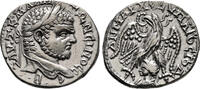 Roman Provincial Tetradrachm CARACALLA AR Tetradrachm. EF/EF-. Emesa mint. God Shamash. -