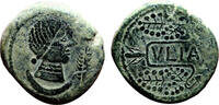 Roman Provincial As ROMAN-CELTIC AE As. EF-. 2nd Century BC. RARE and VERY NICE! -