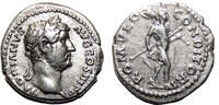 Roman Empire Denarius HADRIAN AR Denarius. EF-. The founder of Rome. -