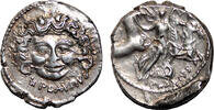 Roman Republic Denarius L. Plautius Plancus AR Denarius. EF-/VF+. 47 BC. Medusa. -