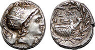 Roman Republic Denarius Q. Lutatius Cerco AR Denarius. EF-. 109-108 BC. Galley. -