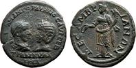 Roman Provincial AE24 GORDIAN III and TRANQUILLINA AE24 (Tetrassarion). VF+/EF. Messembria. Concordia. -