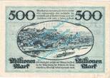 Inflation DE 500 Mio. Mk. Pirna , Notgeld 500 Millionen Mark Schein in kfr. Keller 4316.c , Sachsen 1923 1 bis 1-