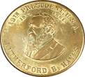 USA - Amerika  Medaille , 19. Präsident der USA --Rutherford B. Hayes-- o.D. ss , -0154- bewerten Sie anhand der Bilder