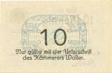Kleingeld 1914-1922 DE 10 Pf. Wollstein , Notgeld 10 Pfennig Schein unc-kfr. Ti.8090.05.15 , Posen 1917 Verkeh 1 bis 1-