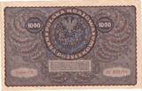 1.000 Marek Schein 1919 Banknote Polen , 1.000 Marek Schein in L-gbr. P.26 , von 1919 , Polish State zirkuliert , 3+ bis 3