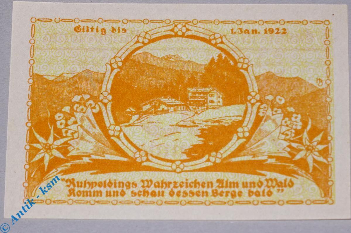 Seriennotgeld Deutschland 25 Pfennig Schein 1921 Notgeld Ruhpolding, 35 ...