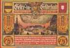 Seriennotgeld Deutschland Notgeld Geldern 75 Pf. C -B/H- Nr.6 Notgeld Männergesangsverein Geldern 415.3 , 75 Pfennig C , Bru/He. Nr.6 in kfr -
