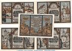 Seriennotgeld Deutschland 5 Scheine kompl. Notgeld Stadt Rothenburg 1142.5 , Set -graublau- mit 5 Scheinen in kfr. 1921 -