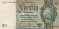 DE 50 Mk. D-1 Reichsbanknote , 50 Mark Schein -D1- in gbr. DEU-210.a, Ros.175, P.182 , 1933 -