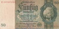 Großdeutsches Reich 1933 - 1945 50 Mark Schein, -X- a bis e Reichsbanknote , 50 Mark Schein -X2- in gbr. DEU-210.b, Ros.175, P.182 , 1933 -