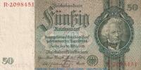 DE 50 Mk. -Z- Reichsbanknote , 50 Mark Schein -Z- in gbr. DEU-210.a, Ros.175, P.182 , 1933 -