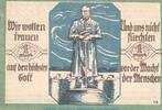 De 1 Mk. --Fehldruck-- Notgeld Sportverein Soltau 1239.1.F , 1 Mark --Fehldruck-- blau in kfr. o.D. NDS -