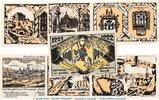 Notgeld DE 7 Scheine Grünberg , Notgeld Set mit 7 Scheinen in kfr. M/G 488.1 , Hessen 1922 -