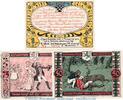 DE 3 Scheine KN = rot kompl. Notgeld Spohr ... Treysa 1340.1.a , Set mit 3 Scheinen in kfr. von 1922 , Hessen -
