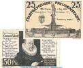Notgeld De 2 Scheine kpl. Notgeld Stadt Freudenstadt 388.2 , Set mit 2 Scheinen in kfr. von 1921 , Ba-Wü -