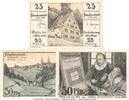 Notgeld De 3 Scheine kpl. Notgeld Stadt Freudenstadt 388.3 , Set mit 3 Scheinen in kfr. von 1922 , Ba - Wü -