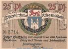 DE 25 Pf. Notgeld Stadt Pfarrkirchen , 25 Pfennig Schein in kfr. Tieste 5580.10.01 o.D. -